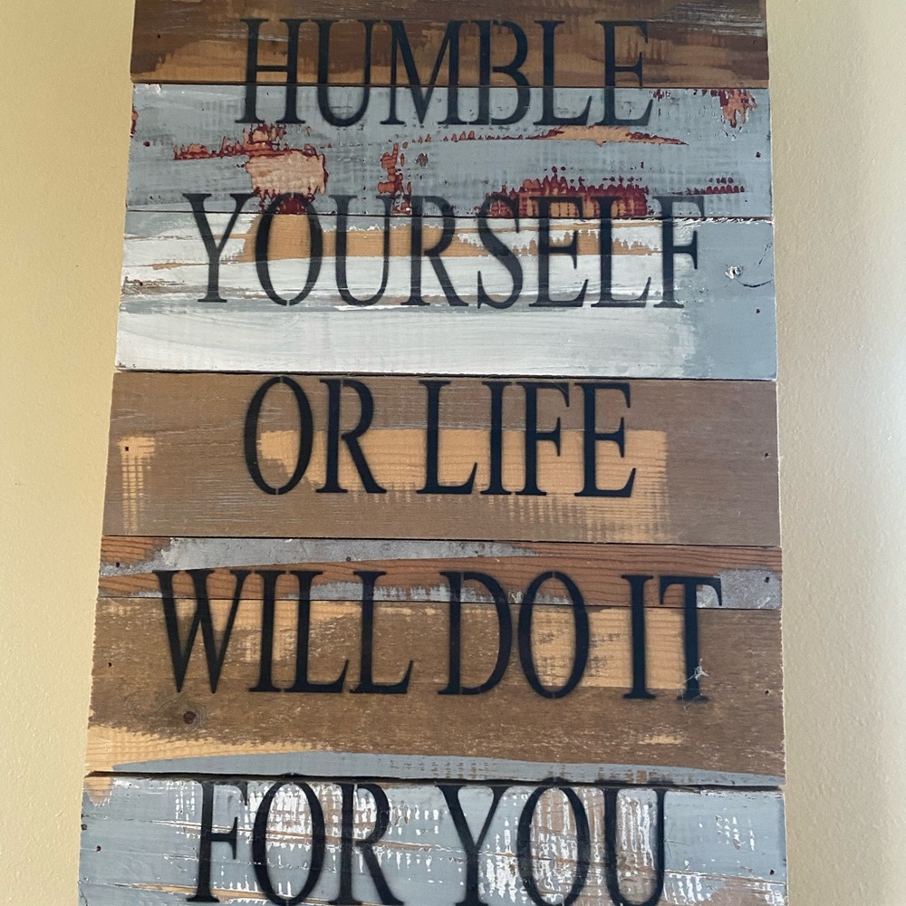 Wood sign